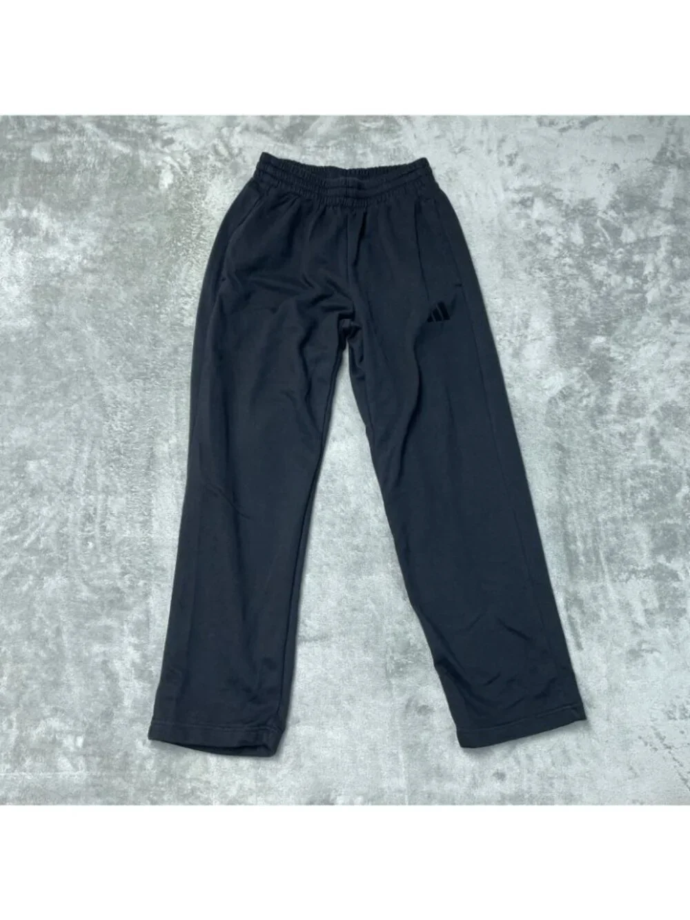 Adidas Men's S Black Sweatpants Polyester Elastic Waistband  e1642